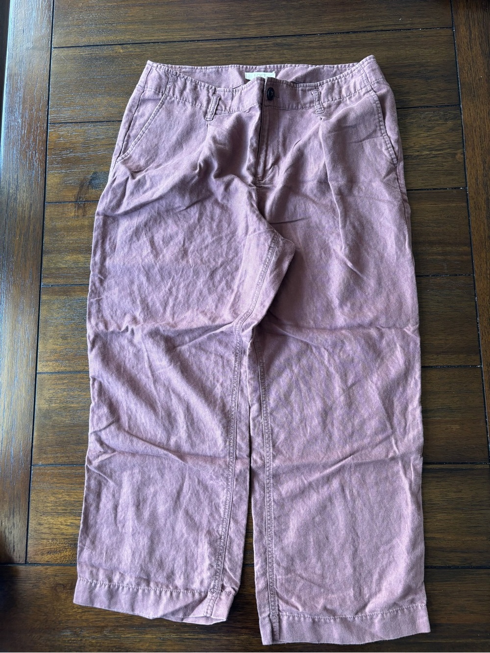 Women’s Casual Straight-Leg Pants in Dusty Rose